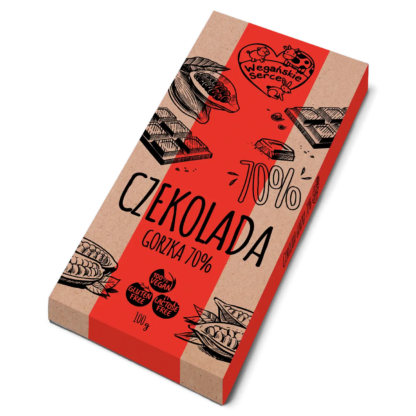 Wegańska Czekolada Gorzka 70% Kakao